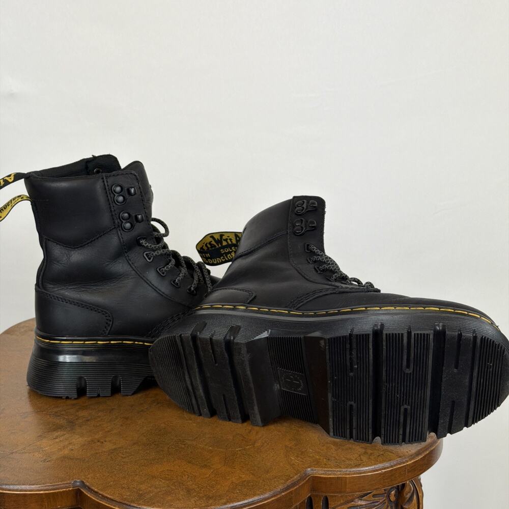 Dr. Martens Black Tarik Utility Boots Lace Up Speed Hooks Unisex Womens 8 Mens 7 - Picture 2 of 8